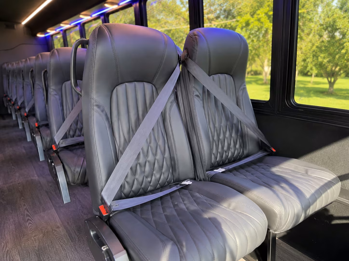 15 passenger minibus inside