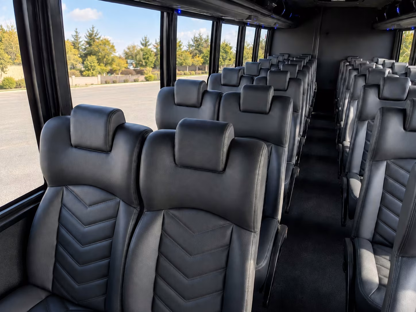 15 passenger minibus interior