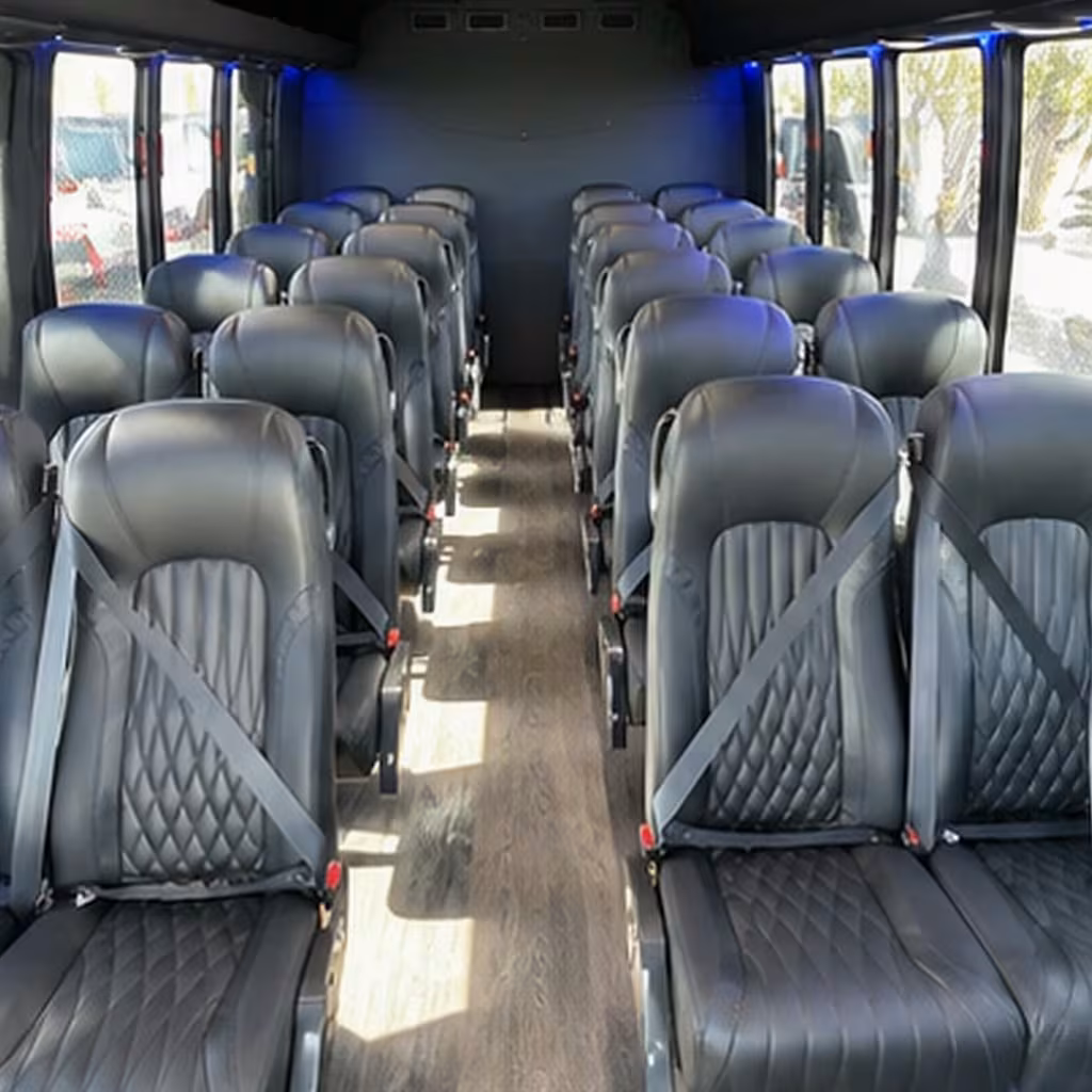 25 passenger minibus interior