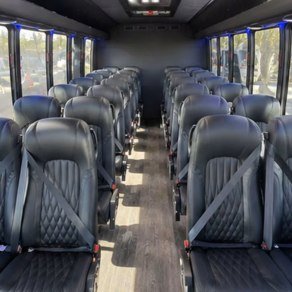 28 passenger minibus inside