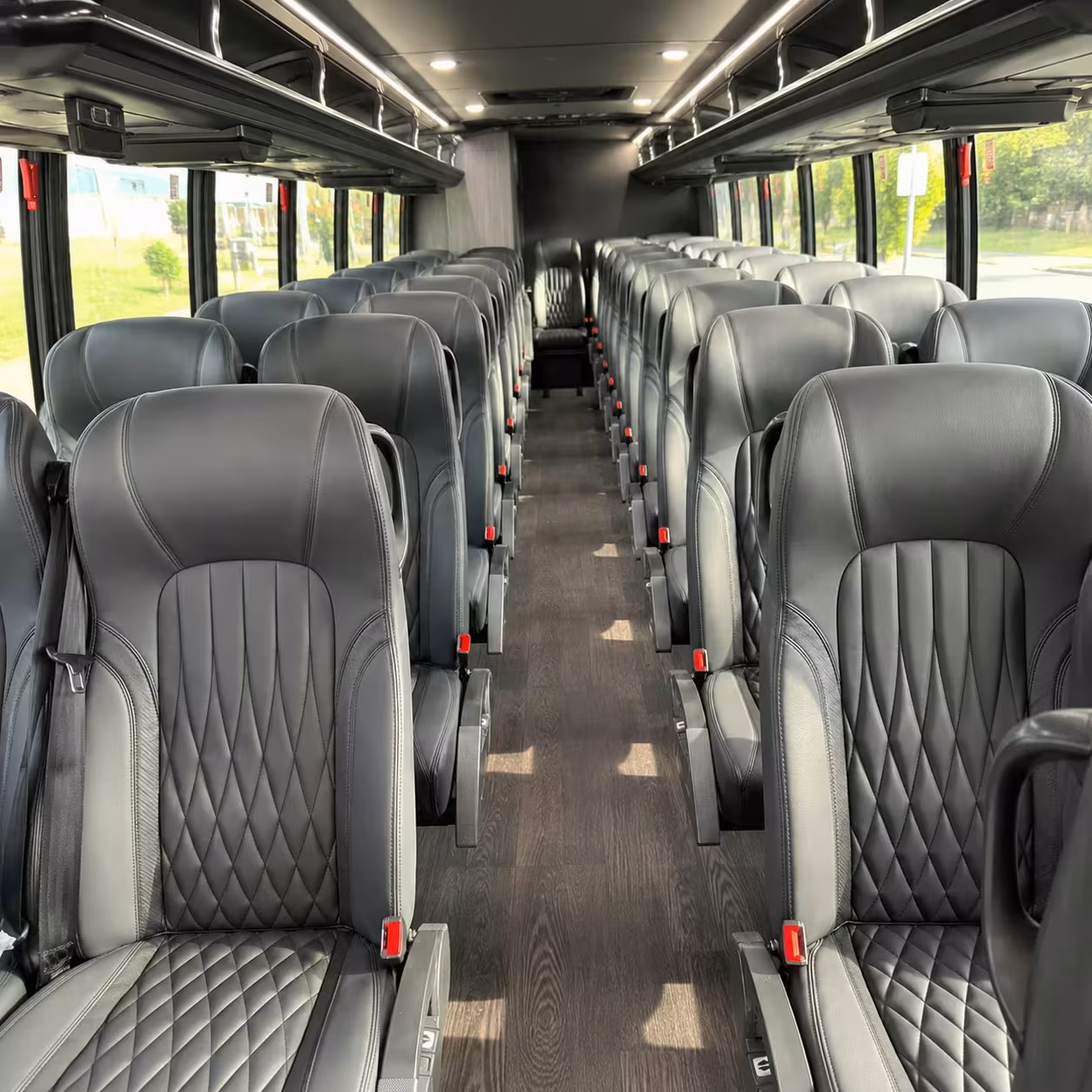 35 passenger minibus interior