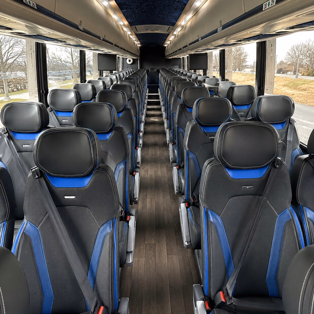 mckinney charter bus rental inside
