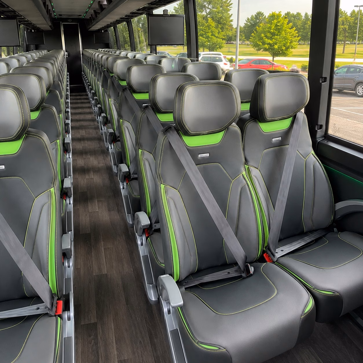 mckinney charter bus rental interior
