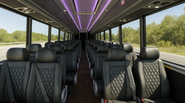 mckinney 28 passenger minibus inside