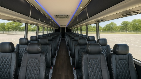 mckinney 54 passenger charter bus rental