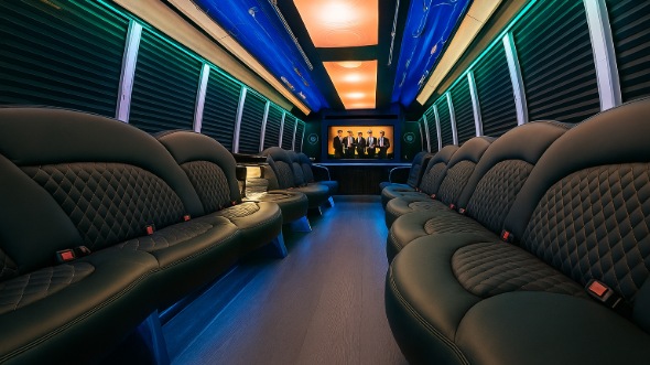 party bus rental interior mckinney